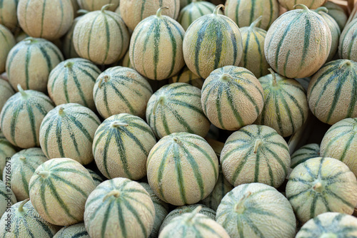 Ripe melon on street market