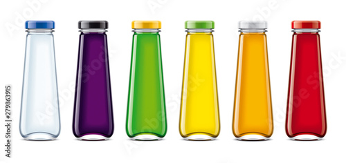 Glass bottle for juices and other drinks