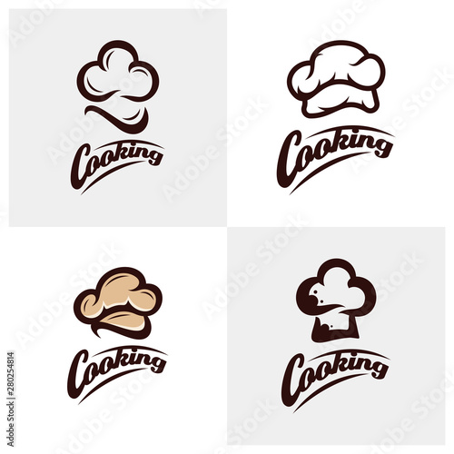 Chef logo Design Vector. Cooking logo template. Bakery logo template. Chef Hat Logo Template vector