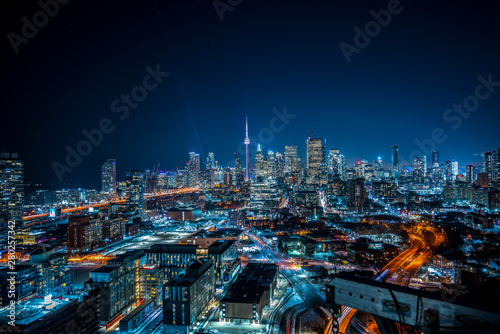 Toronto Cityscape from Distillery District 