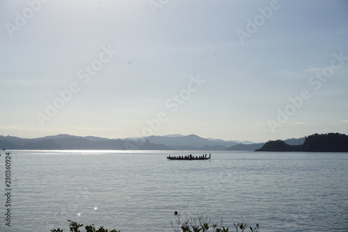 canoe on pacific