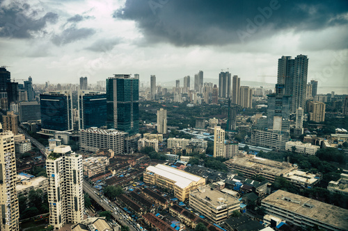 Mumbai Skyline during monsoon