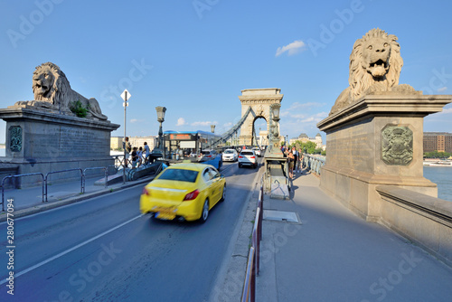 The Budapest Chain Bridge, Hungary. 