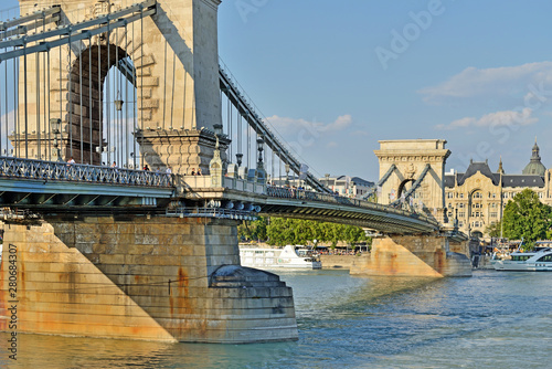 The Budapest Chain Bridge, Hungary. 