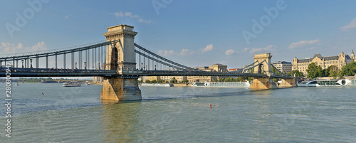 The Budapest Chain Bridge, Hungary.