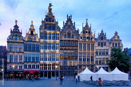 Historical buildings in Antwerpen