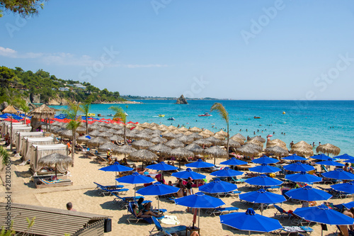 Makris yalos beach bar in Kefalonia island