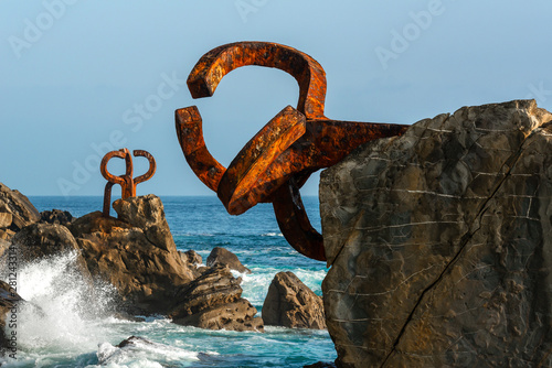 The Comb of the Wind in Donostia-San Sebastian, Spain