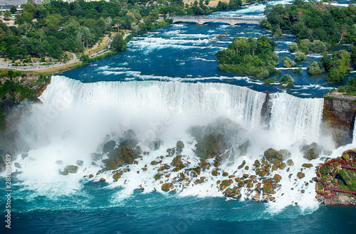 American Falls and Bridal Veil Falls, Niagara Falls, New York, America, USA