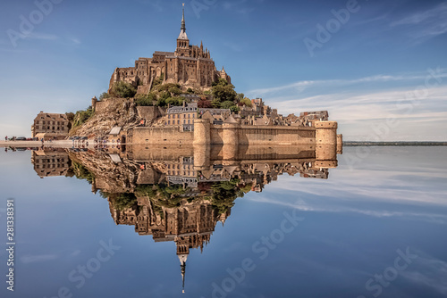 Mont Saint Michel, an UNESCO world heritage site in Normandy, France