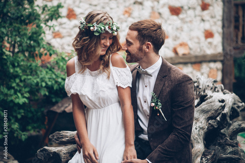 Beautiful wedding couple