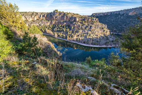 Hoces del rio Duratón en Segovia. España. Europa.