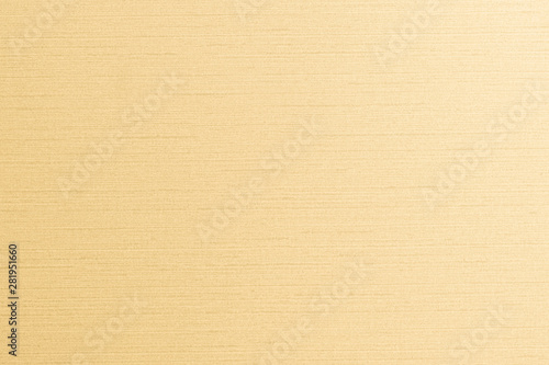 Gold cotton silk fabric wallpaper texture pattern background in light gold beige brown color