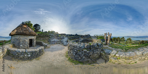 360 photograph of the historical and archaeological site Castros de Santa Trega