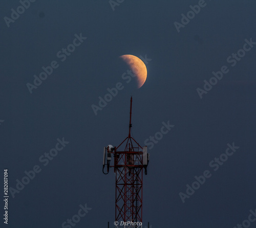 tower at sunset