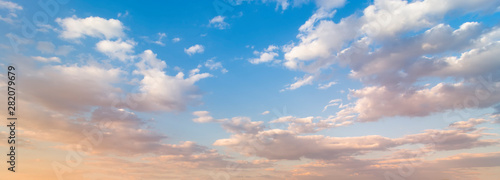 Beautiful sunset sky. Nature sky backgrounds.