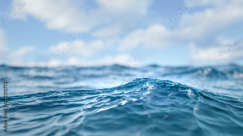blue ocean wave background