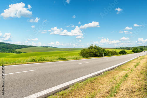 Empty road in Europe