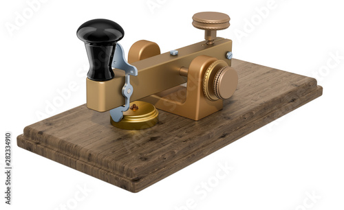 Ancient telegraph device, 3D rendering