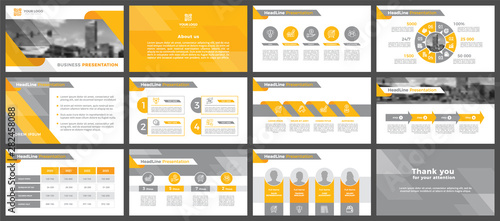 Presentation templates, corporate. Elements of infographics for presentation templates. Annual report, book cover, brochure, layout, leaflet layout template design.