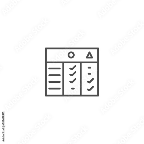 compare chart icon vector illustration