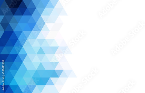 Abstract geometry triangle white and blue background.vector_