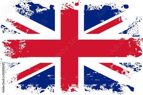 Malowana flaga Wielkiej Brytanii