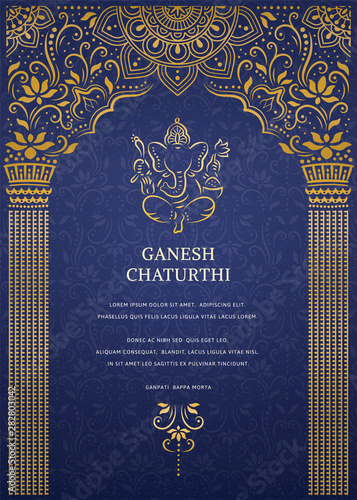 Happy Ganesh chaturthi design
