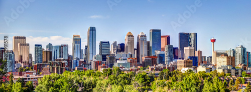 Calgary Alberta Panoramic Skyline Summer 2019