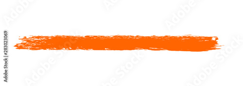 Hintergrund Markierung rot orange - gemalt mit einem Pinsel