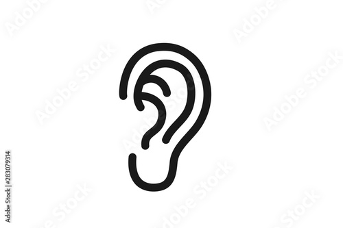 ear icon vector