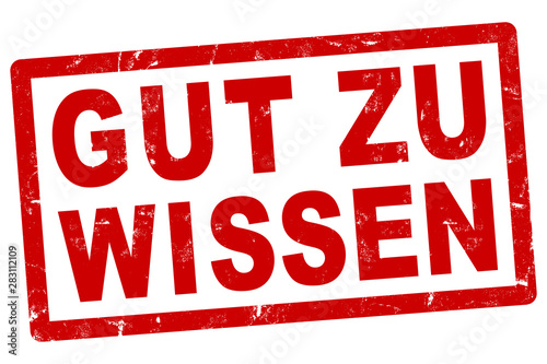 nlsb1032 NewLongStampBanner nlsb - german banner (deutsch) - Gut Zu Wissen: Stempel - einfach / rot / Vorlage - 1komma5zu1 - new-version - xxl g8358