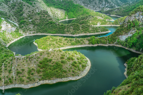 Meanders of river Uvac in Serbia