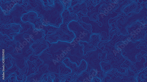 Blue Abstract Topographic Contour Map Background. Ultra High Quality Wallpaper