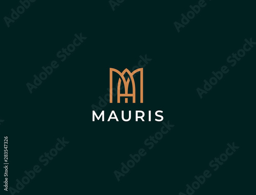 MA or AM. Monogram of Two letters A&M. Luxury, simple, minimal and elegant MA logo design. Vector illustration template.