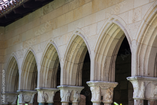 Cloister with areches and columns in NYC