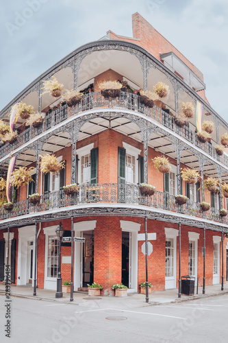 Typical historic House in the french Quarter of New Orleans