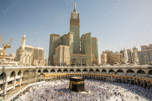 Skyline of MECCA SAUDI ARABIA,April-2018, royal clock tower in makkah,MECCA.