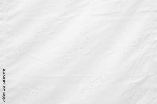 White Wrinkled Canvas Texture Background.