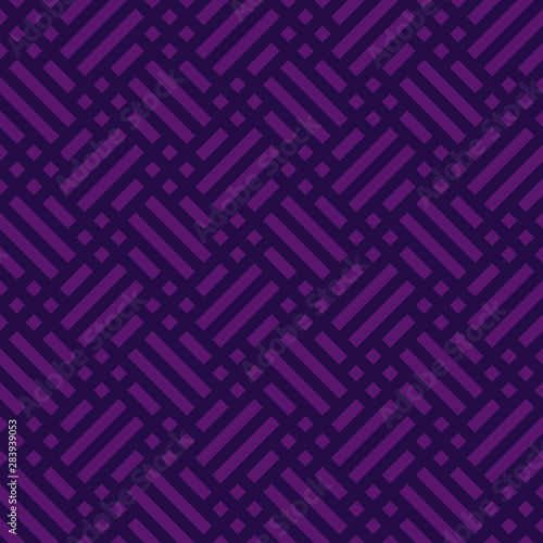 Intertwined Purple Lines Architectural Seamless Pattern