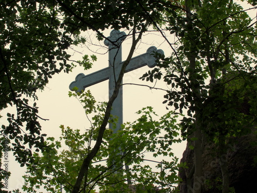 Cross at Krzyzna Gora in Rudawy Janowickie