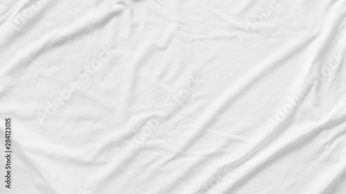 Pattern texture crumpled white fabric background
