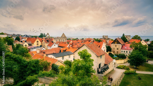 Blick über Visby/gotland