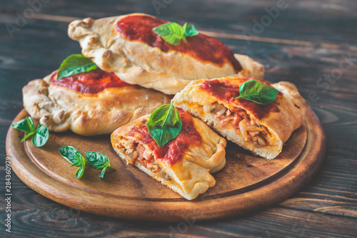 Homemade calzone