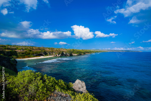 Ladder beach in Saipan, Northern Marianas, Central Pacific