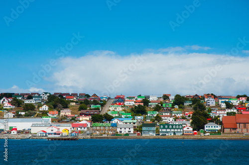 Falkland Islands. Stanley. View from the water.