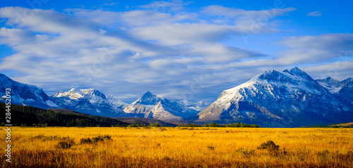 Montana, USA. Glacier National Park, landscape, autumn