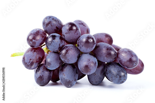 Ripe red grape isolated on white background