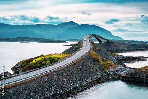 Norwegian atlantic road bridge