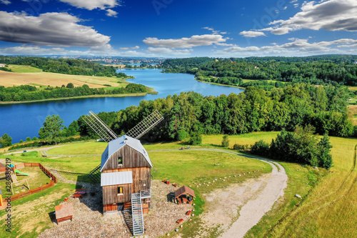 Kaszuby - a view from Ręboszewo on the lake